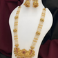 Jewel City Traditional Pearl & Gold Temple Necklace Set – Lakshmi Design Bridal Jewelry | Swadesiicart