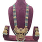 Jewel City Antique Temple Jewelry Gold-Plated Necklace Set with Lakshmi Pendant & Earrings Traditional South Indian Bridal Jewelry | Swadesiicart