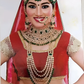 Jewel City Royal Indian Bridal Kundan Jewelry Set with Green Beads Handcrafted Gold-Plated Full Dulhan Set for Wedding & Festivals | Swadesiicart