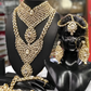 Jewel City Bridal Kundan Jewelry Set for Women Traditional Gold-Plated Indian Necklace,Earrings, Maang Tikka, Hathphool & Nath | Swadesiicart
