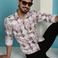 Indian Needle Men's Printed Casual Shirt - Coffee | Swadesiicart