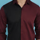 Indian Needle Men's Premium Cotton Satin Casual Shirt - Wine | Swadesiicart