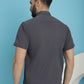 Indian Needle Men's Striped Half Sleeve Casual Shirt - Grey | Swadesiicart