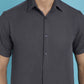Indian Needle Men's Striped Half Sleeve Casual Shirt - Grey | Swadesiicart