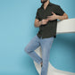 Indian Needle Men's Striped Half Sleeve Casual Shirt - Olive | Swadesiicart