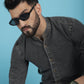 Indian Needle Men's Denim Casual Shirt - Charcoal | Swadesiicart