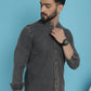 Indian Needle Men's Denim Casual Shirt - Charcoal | Swadesiicart