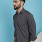 Indian Needle Men's Striped Casual Shirt - Grey | Swadesiicart