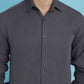 Indian Needle Men's Striped Casual Shirt - Grey | Swadesiicart