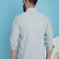 Indian Needle Men's Striped Casual Shirt - Light-Grey | Swadesiicart