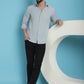 Indian Needle Men's Striped Casual Shirt - Light-Grey | Swadesiicart