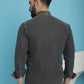 Indian Needle Men's Faded Cotton Denim Casual Shirt - Charcoal | Swadesiicart