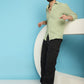 Indian Needle Men's Woven Design Casual Shirt - Pista | Swadesiicart