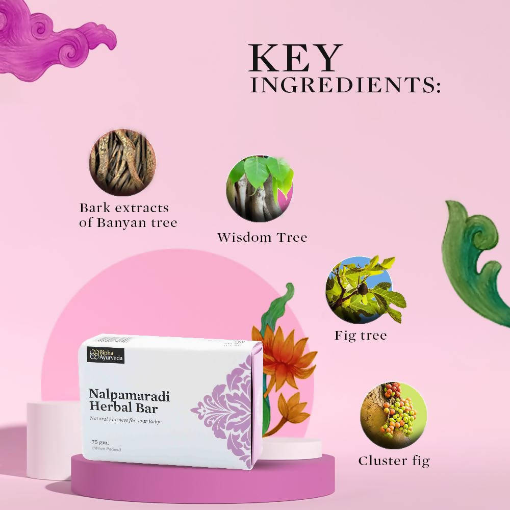 Bipha Ayurveda Nalpamaradi Herbal Bar For Kids - Swadesiicart