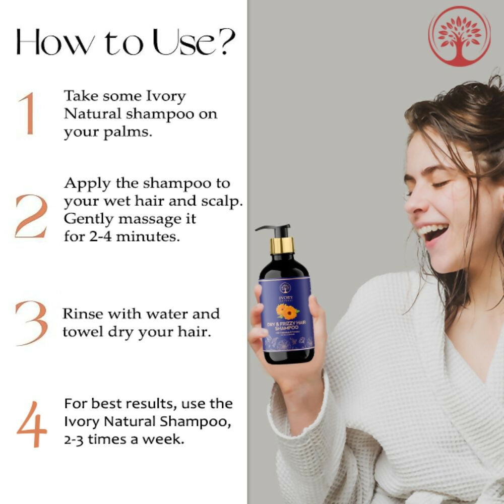 Ivory Natural Dry Rough Hair Shampoo For Dry, Frizzy, Unmanaged Hair | Swadesiicart