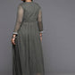 Ahalyaa Women's Traditional wear Kurta Set - Grey | Swadesiicart