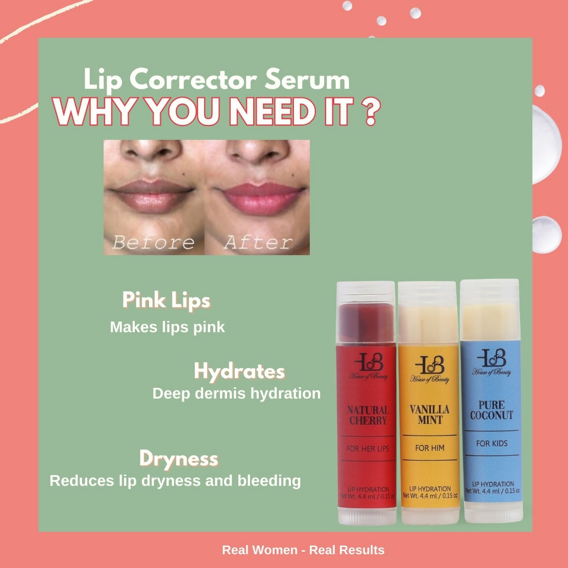 House of Beauty Pout Perfect Tinted Lip Balm Set - Swadesiicart