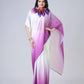 Teeya Creation Purple Color Japan Satin Silk Digital Print Ready To Wear Saree | Swadesiicart