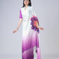Teeya Creation Purple Color Japan Satin Silk Digital Print Ready To Wear Saree | Swadesiicart