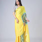 Teeya Creation Yellow Color Japan Satin Silk Digital Print Ready To Wear Saree | Swadesiicart