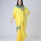 Teeya Creation Yellow Color Japan Satin Silk Digital Print Ready To Wear Saree | Swadesiicart