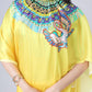 Teeya Creation Yellow Color Japan Satin Silk Digital Print Ready To Wear Saree | Swadesiicart