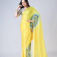 Teeya Creation Yellow Color Japan Satin Silk Digital Print Ready To Wear Saree | Swadesiicart