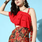 Ahalyaa Women's Traditional wear Saree - Red | Swadesiicart