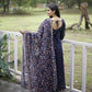 Jyoti Fashion Women's Navy Blue Faux Blooming Sequins with Zari Embroidery Anarkali Dress with Dupatta | Swadesiicart