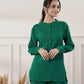 Joban Fashion Women's Emerald Green Co-Ord Set - Swadesiicart