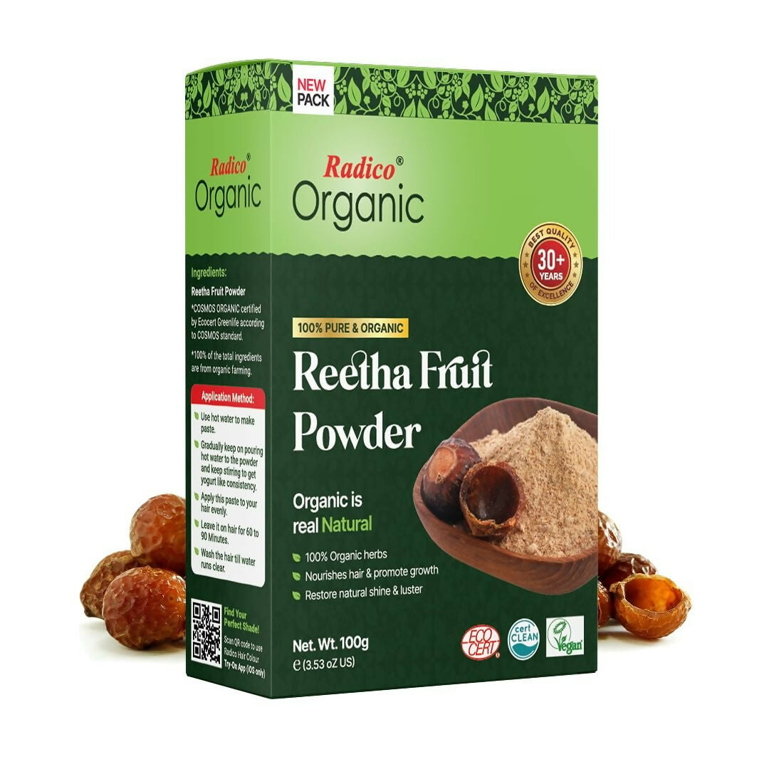 Radico Organic Reetha Hair Treatment Powder | Swadesiicart