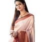 Vamika Weaving Banarasi Jacquard chiku Kanjivaram Saree | Swadesiicart