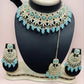 Jewel City Elegant Kundan Pearl Choker Necklace Set - Traditional Indian Bridal Jewelry with Earrings & Maang Tikka | Swadesiicart