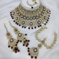 Jewel City Traditional Kundan Bridal Jewelry for Women Handcrafted Necklace with Earrings, Maang Tikka, Indian Wedding Jewellery Set | Swadesiicart