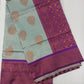 Vamika Weaving Banarasi Jacquard sky blue Kanjivaram Saree | Swadesiicart