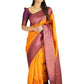 Vamika Weaving Banarasi Jacquard yellow Kanjivaram Saree | Swadesiicart