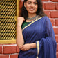 Very Much Indian Pure Cotton Handloom Saree With Intricate Borders - Violet | Swadesiicart
