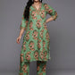 Ahalyaa Women's Traditional wear Kurta Set - Green | Swadesiicart