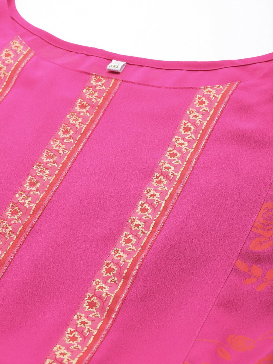 Ahalyaa Women's Traditional wear Ethnic Dress - PINK | Swadesiicart
