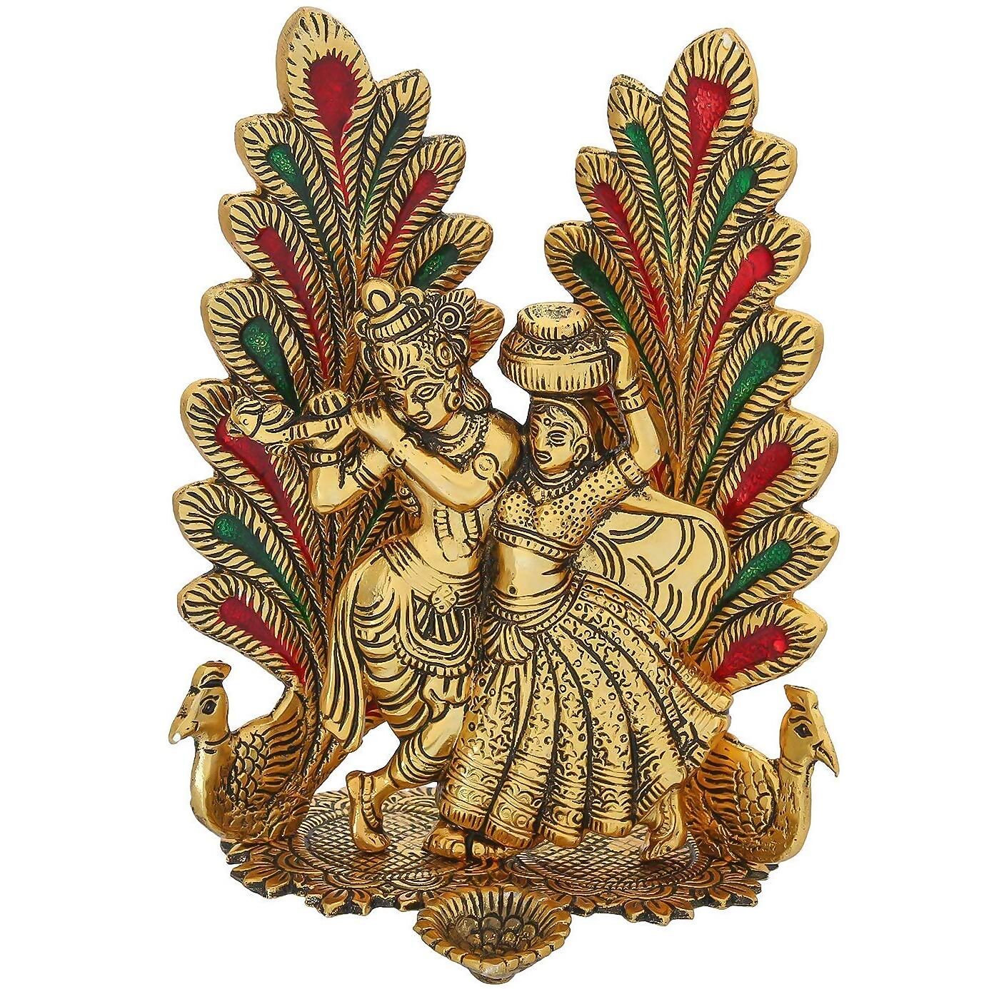 Chhariya Crafts Metal Radha Krishna Idol - Swadesiicart