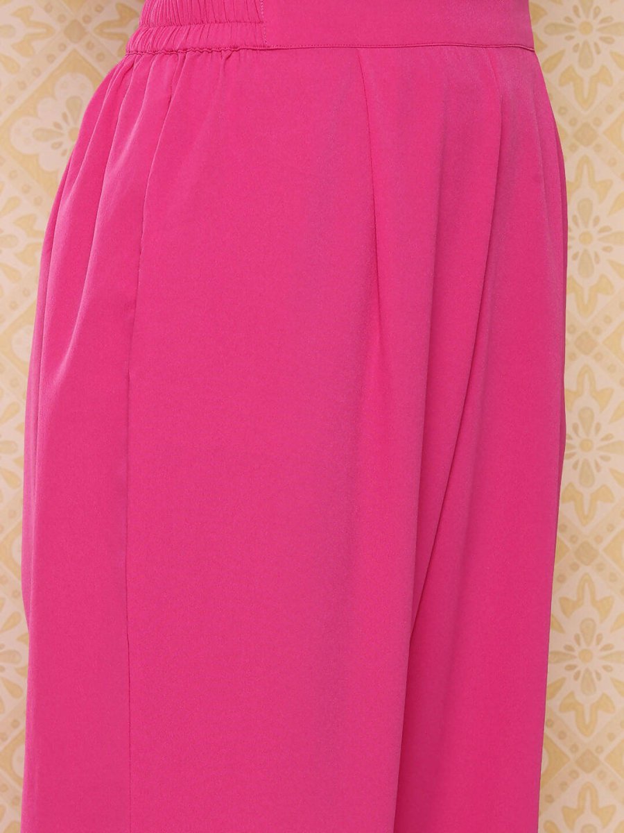 Ahalyaa Women's Traditional wear Kurta Set - Pink | Swadesiicart