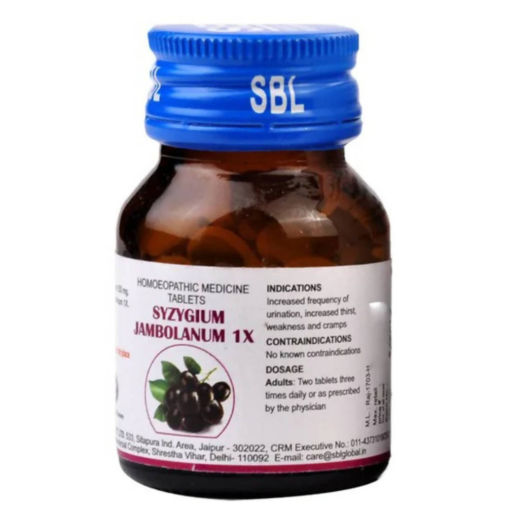 SBL Homeopathy Syzygium Jambolanum Trituration Tablets - Swadesiicart