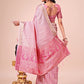 Shree Shyam Fashion Pink Organza Saree - Ethereal Sophistication in Every Fold