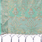 Shree Shyam Fashion Teal Organza Saree - Ethereal Sophistication in Every Fold