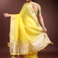 Shree Shyam Fashion Yellow Cotton Woven Zari Work Traditional Tassel Saree