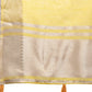 Shree Shyam Fashion Yellow Cotton Woven Zari Work Traditional Tassel Saree