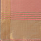Shree Shyam Fashion Graceful Peach Organza Saree with Rich Golden Zari Border | Elegant Party Wear Saree with Blouse Piece