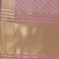 Shree Shyam Fashion Graceful Magenta Organza Saree with Rich Golden Zari Border | Elegant Party Wear Saree with Blouse Piece