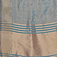 Shree Shyam Fashion Teal Blue Organza Saree with Golden Zari Border | Elegant Soft Lightweight Party Wear Saree with Blouse
