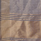 Shree Shyam Fashion Grey Organza Saree with Golden Zari Border | Elegant Soft Lightweight Party Wear Saree with Blouse